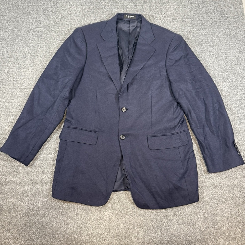 John W Nordstrom Loro Piana Sport Coat Blazer Mens 40R Blue 100% Cashmere